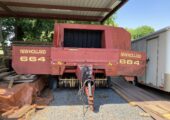 NH 664 Round Baler, 8-Wheel Rake