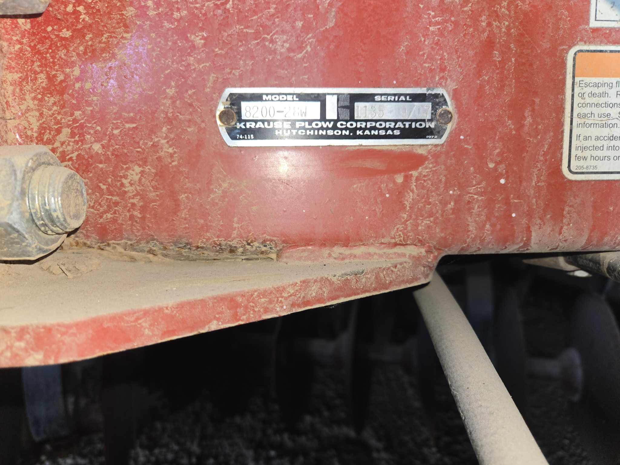 Krause 8200-28W Disk