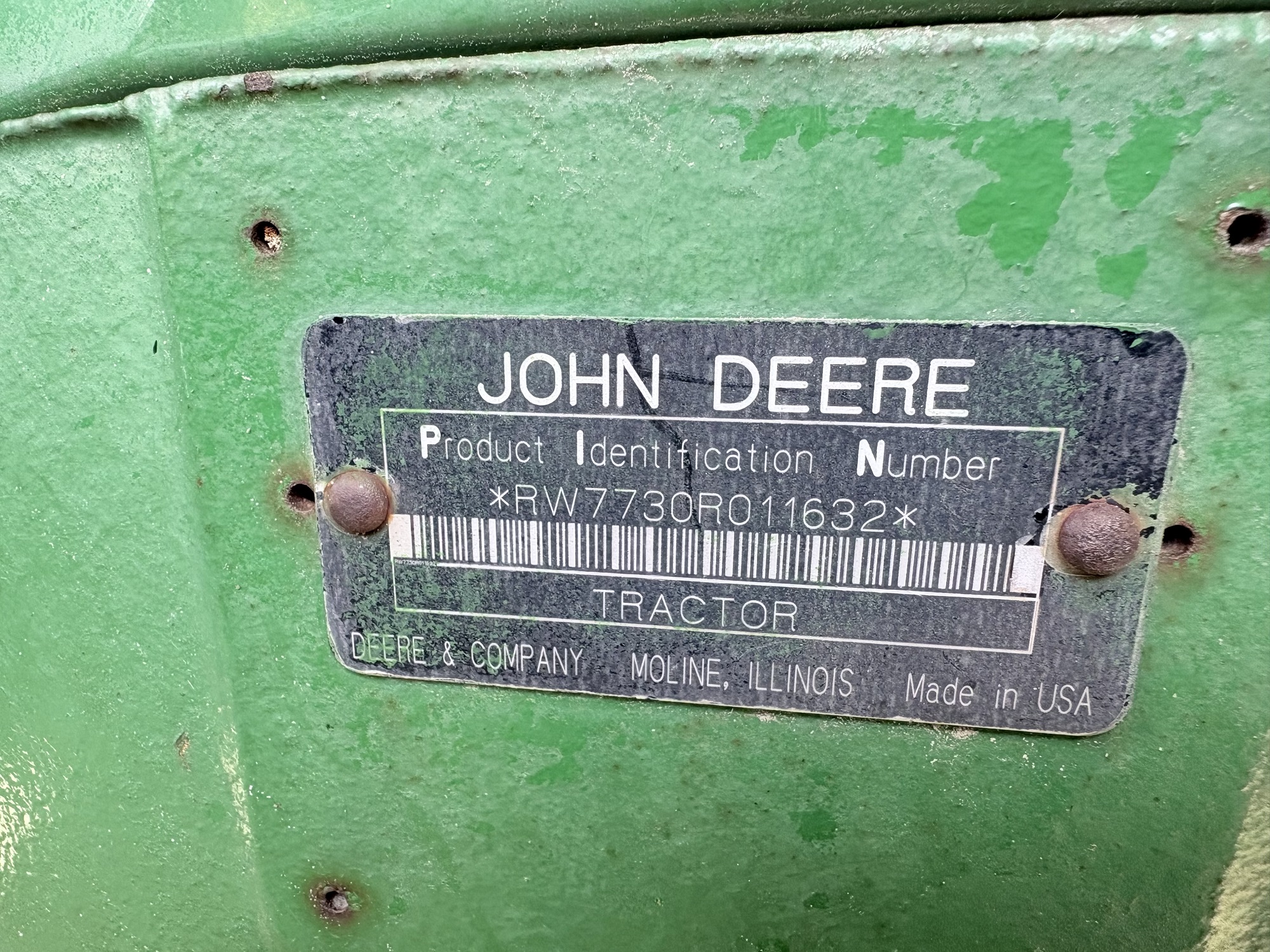 JD 7730 Tractor