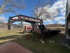 2014 PJ 25′ tandem dual gooseneck trailer with monster ramps